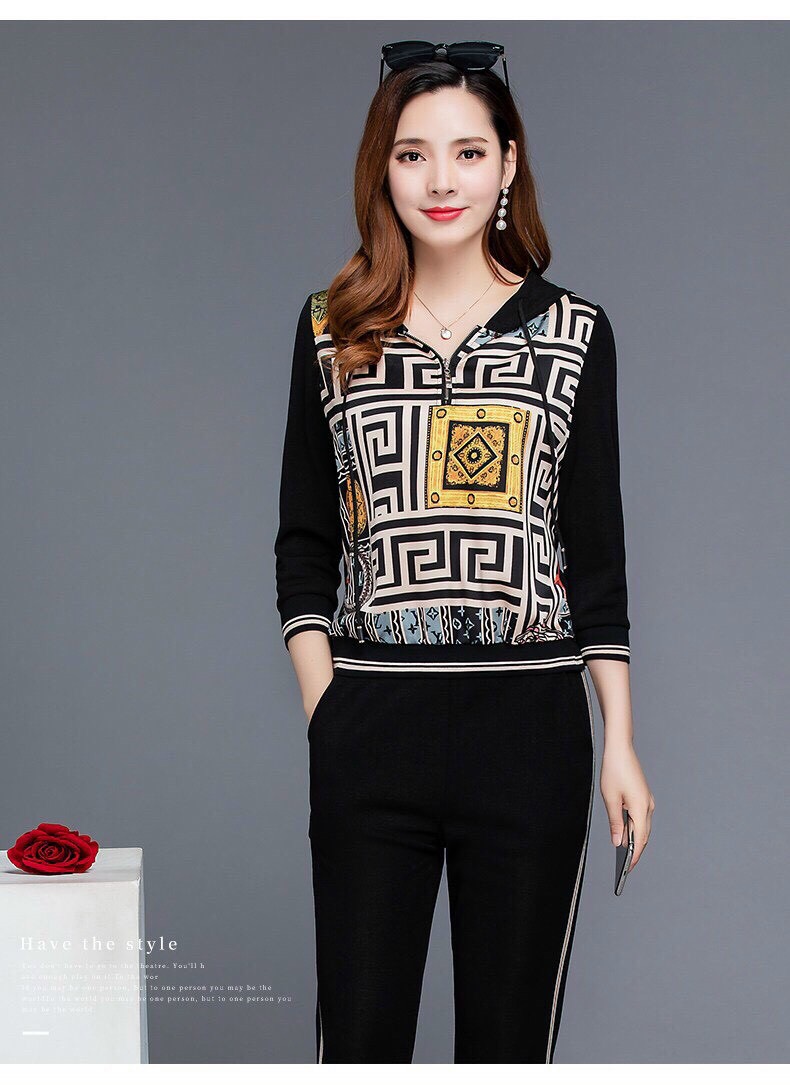 Set Bộ Thể Thao Họa Tiết Dân Gian - BTN124